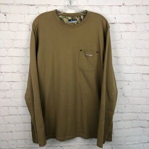 Columbia Tan Long Sleeve Tee Essential Comfort